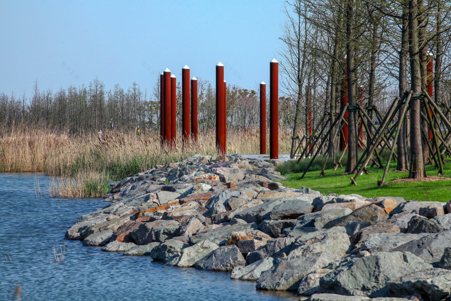 上海临港港城滴水湖绿色带线性公园-27