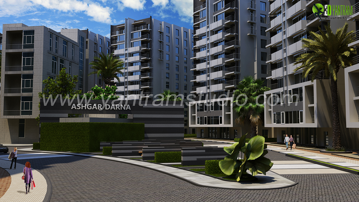 三维住宅渲染设计 | 2016 年建于美国的现代公寓-17