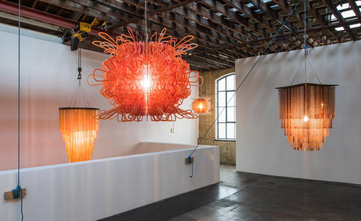 jorge pardo plastic chandeliers victoria miro-18