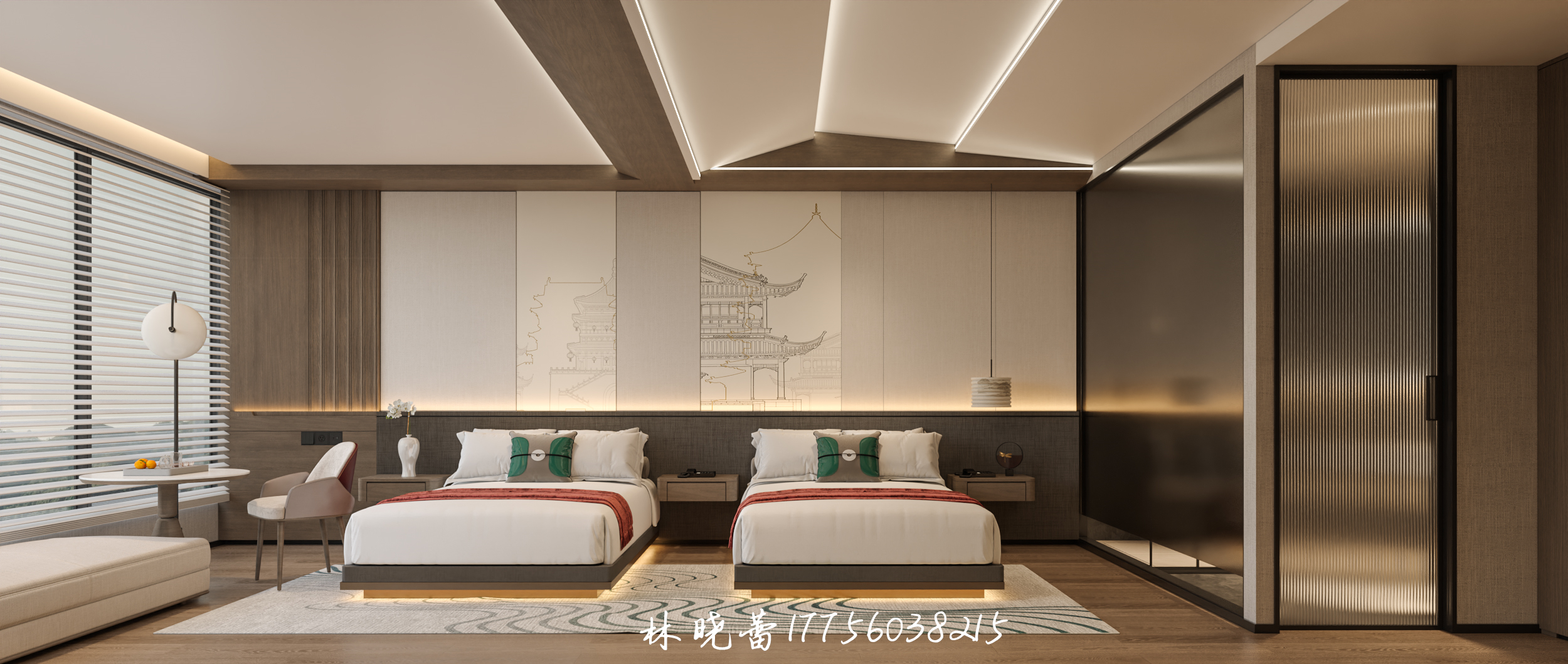 酒店客房设计--宾馆客房-6