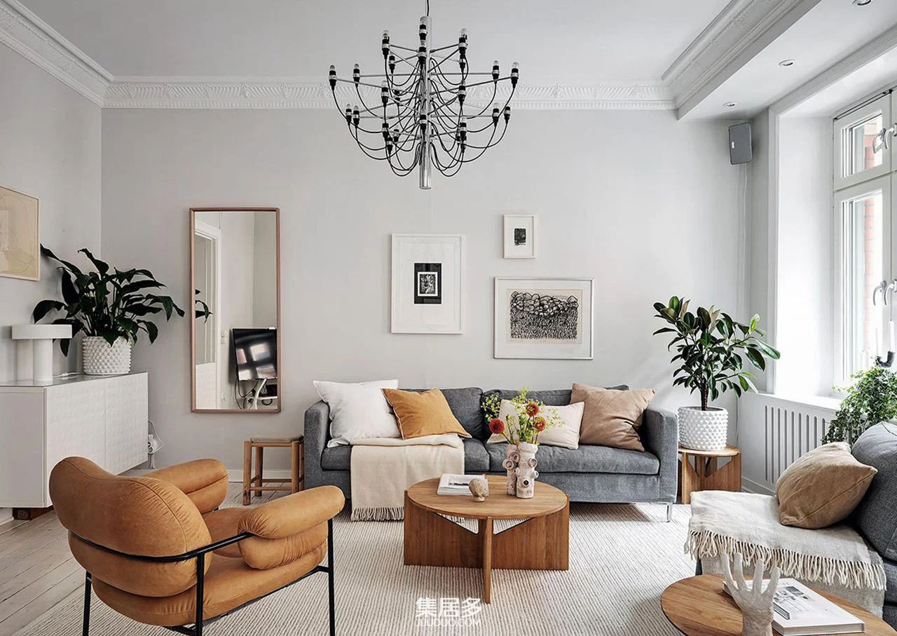 66 平方米白色公寓-0