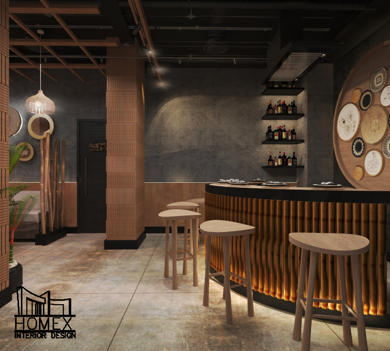 Mushiki 亚洲餐厅室内设计丨Homex-10