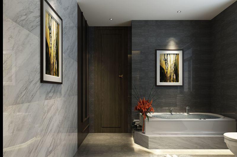 贵阳现代轻奢黑白灰别墅-93