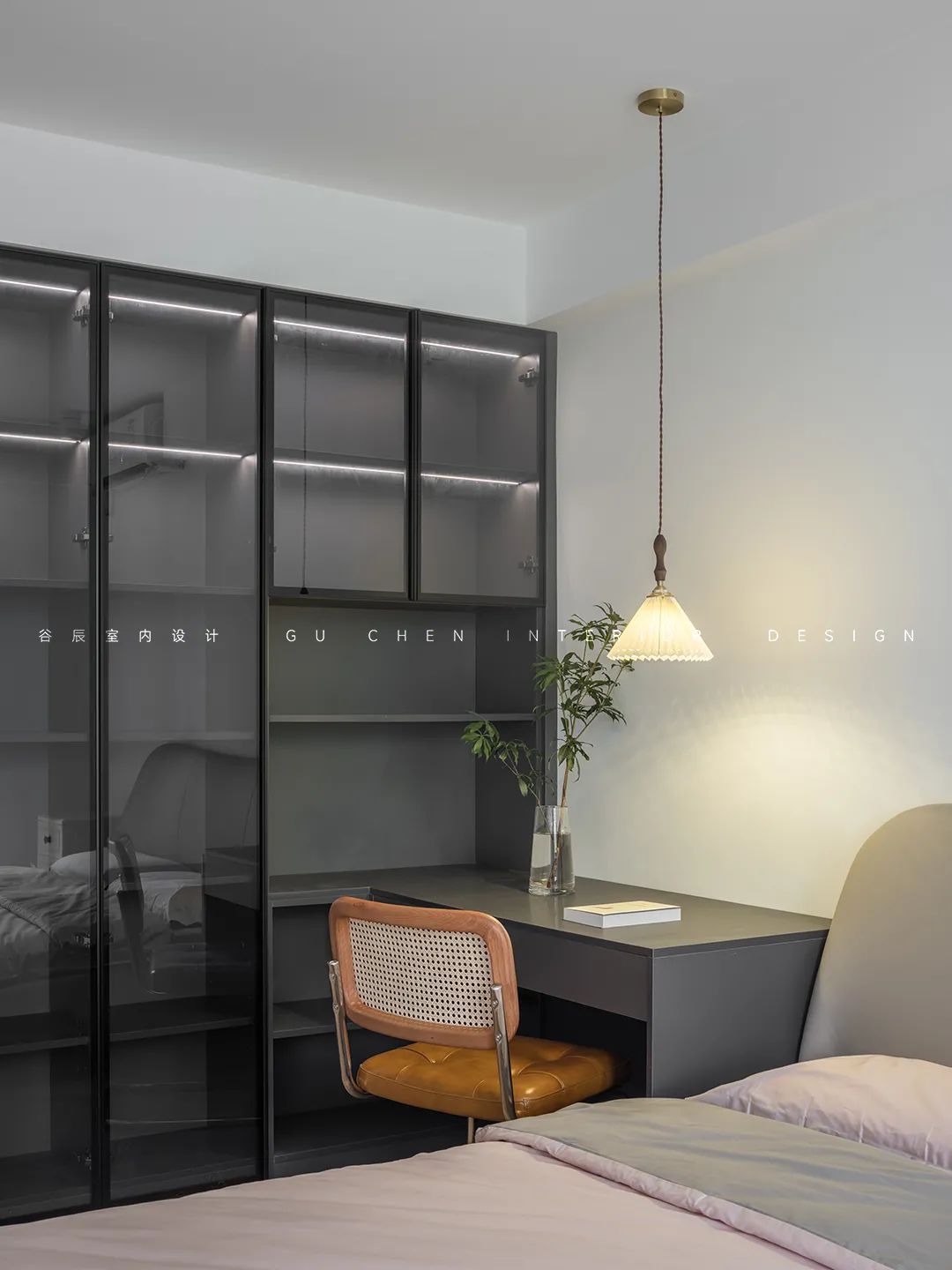 GUCHEN DESIGN | 独居女生的温柔复古家，谁信只有55㎡！-45