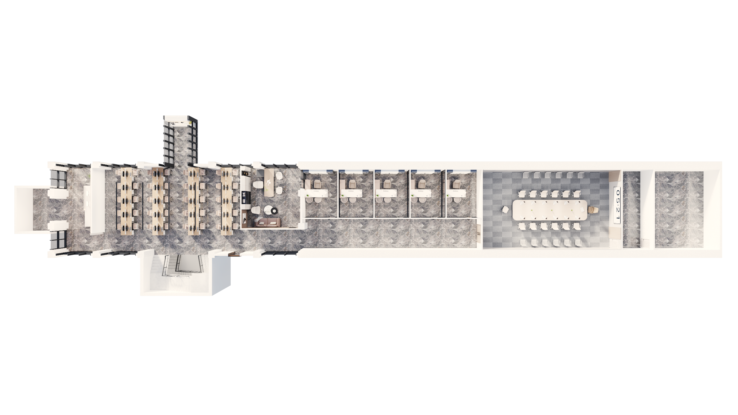 成都新港联行办公室效果图-6