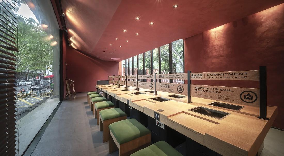 盒山肉铺 | 城市有机更新,一人食与多人食的精致空间设计-10