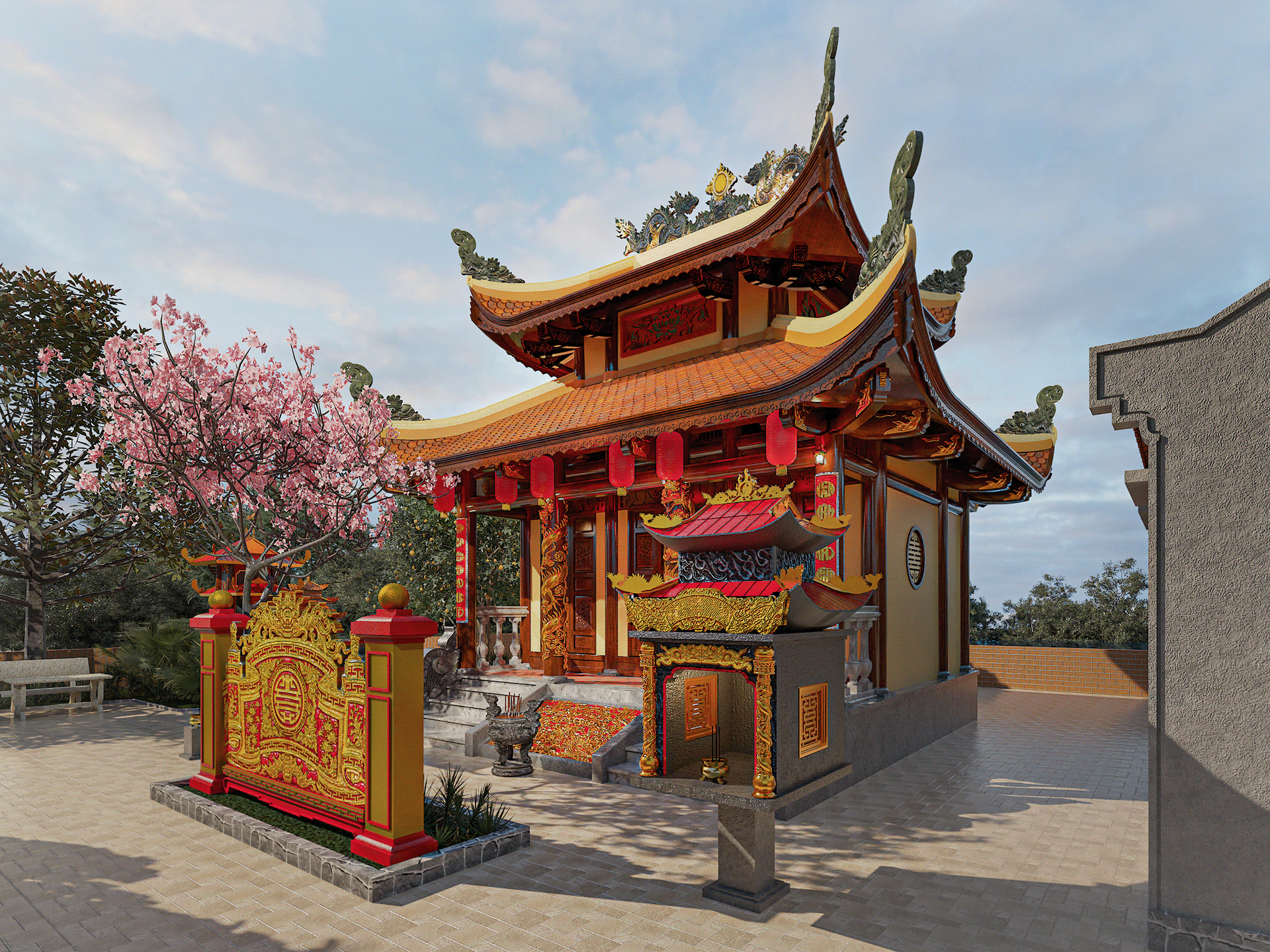 河静祖庙设计项目丨越南丨与Jane To's Team合作,Phuong Red参与-18