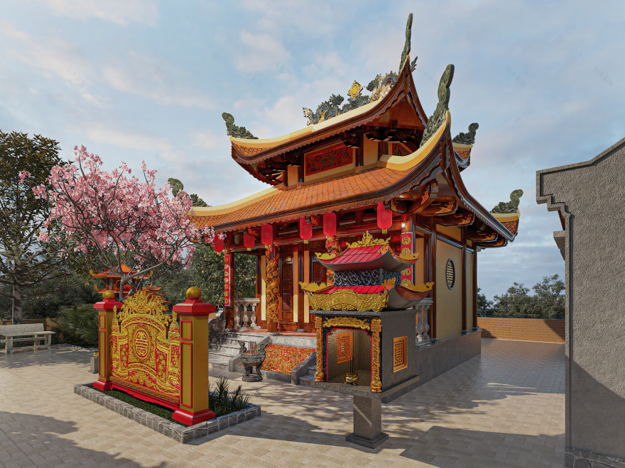 河静祖庙设计项目丨越南丨与Jane To's Team合作,Phuong Red参与-18