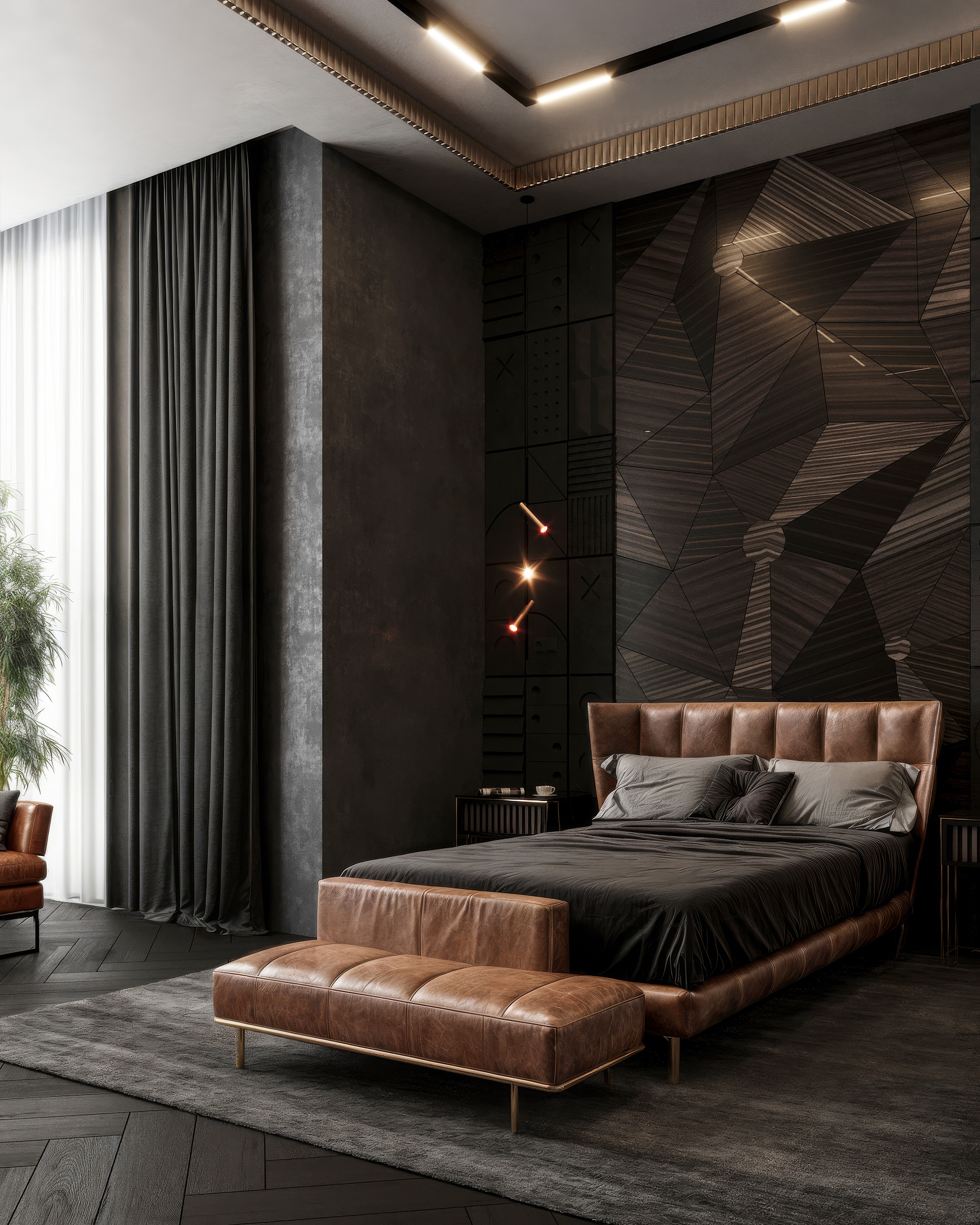 海滩别墅阳光主卧设计-3