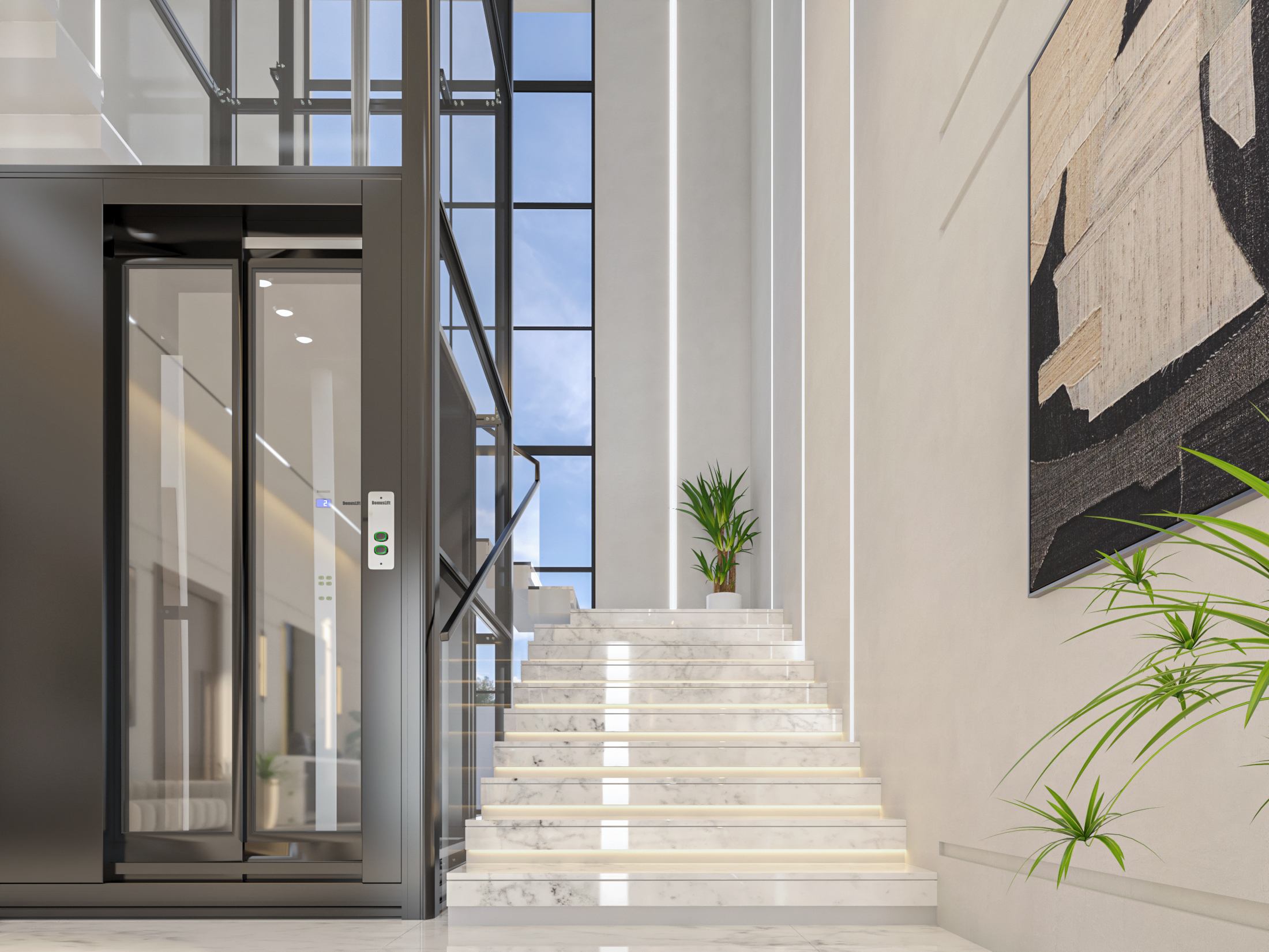 Modern villa - living-2