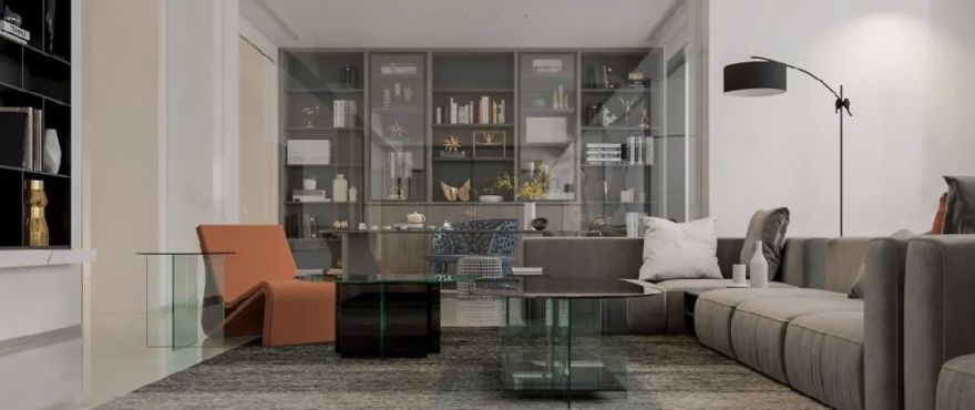 300m²现代轻奢复式,优雅石材与奔放木质交织质感生活-70