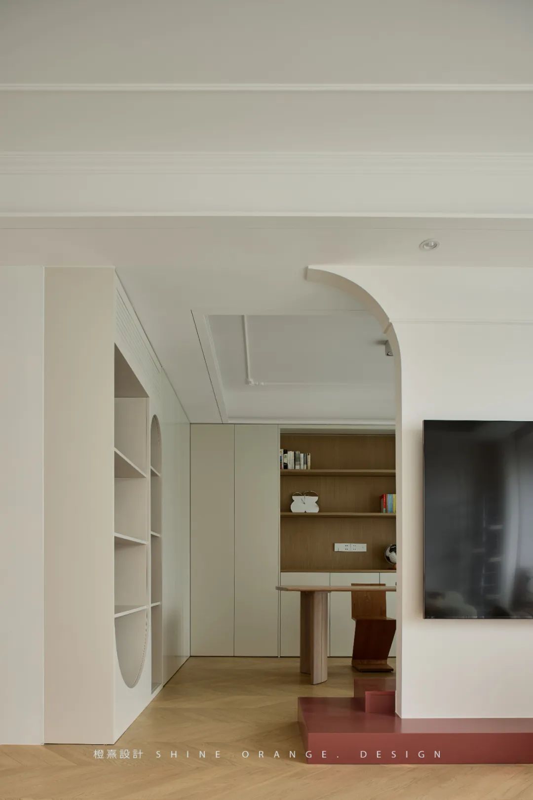 奶油系混搭风,打造130㎡优雅诗意家居空间丨中国宁波丨橙熹设计-54