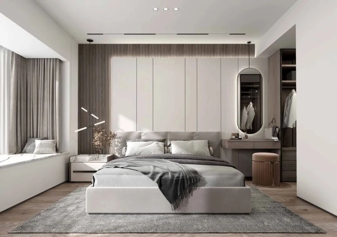 私人空间的艺术品——100 款卧室背景墙设计鉴赏-49