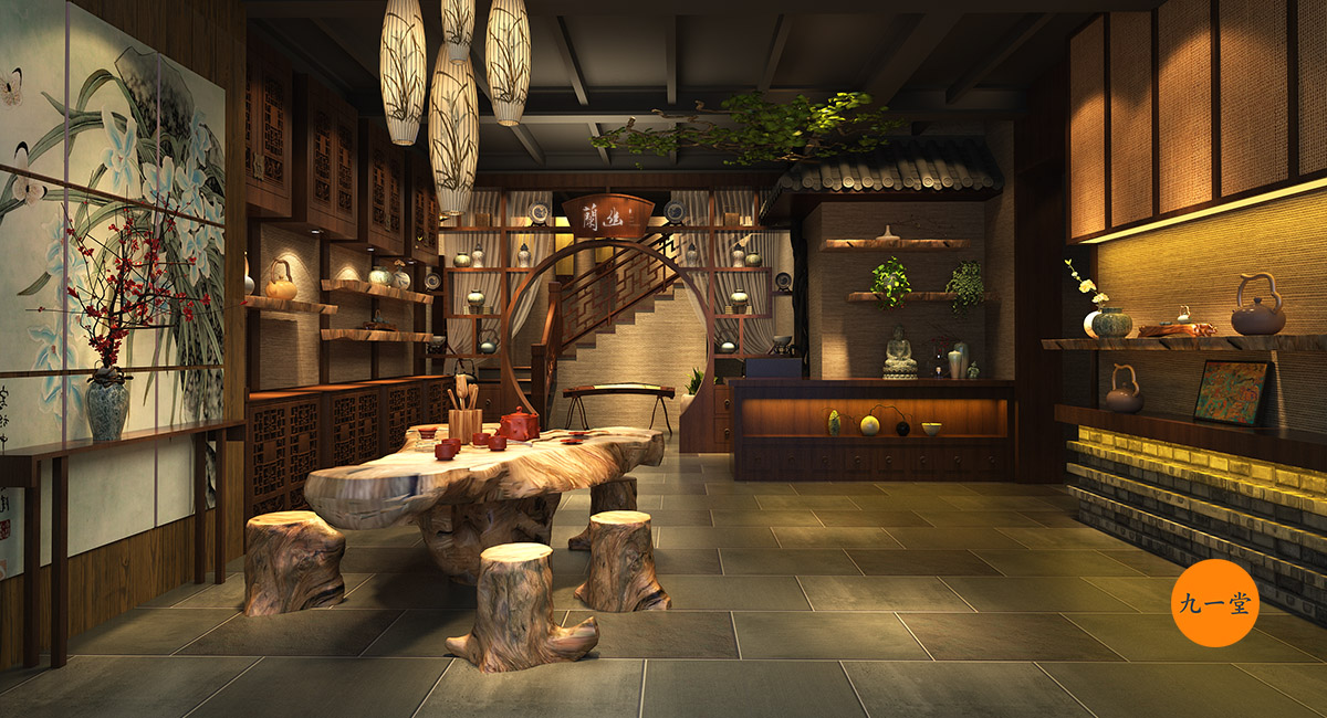 幽蘭茶艺馆设计丨中国成都-10