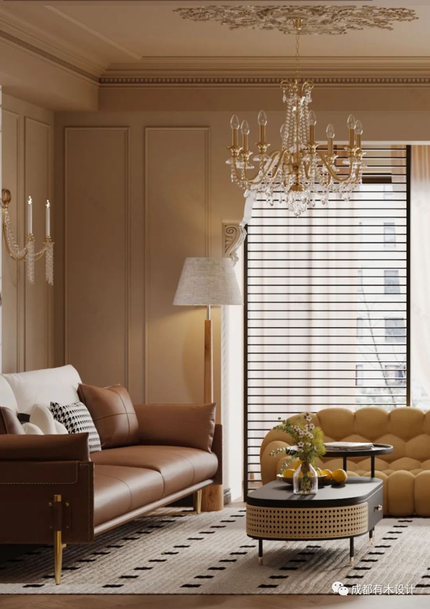 金沙城锦西观棠 · 法式复古的岁月静好丨有木设计-18