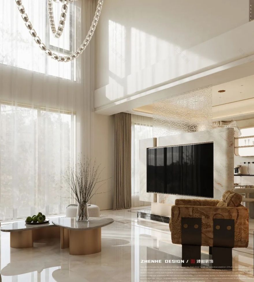 「臻和装饰」金塘300m²豪宅丨中国舟山丨宁波臻和装饰有限公司-3