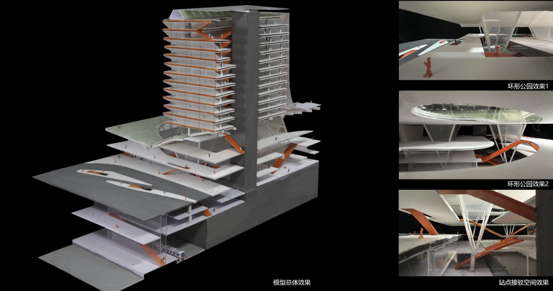 东南大学本科超肝毕设！“绿色建筑手段+仿真模拟”打造城市绿肺！“复合业态+慢行空间+生活图景”碳城融合的TOD城市设计！-209