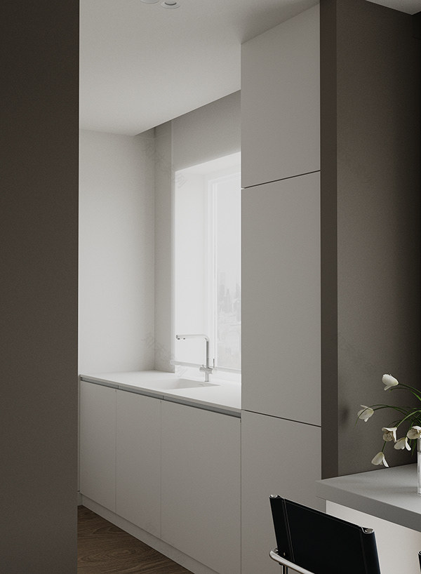 Minimalist Small Apartment | Warm Neutral Interior-6