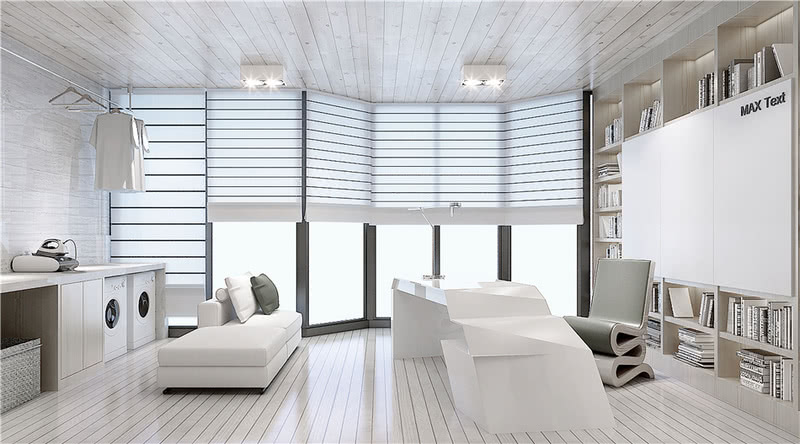 北京北城别墅设计 | 黑白色调打造简约艺术空间-9