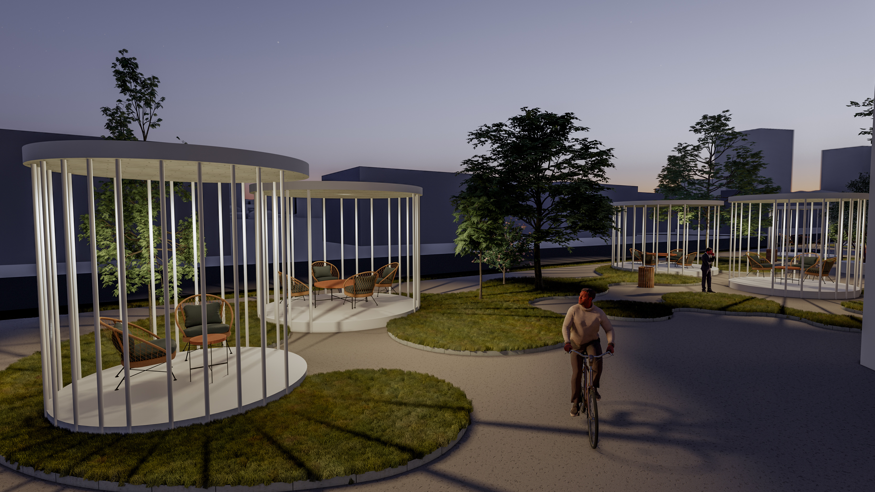 Low-rise building.Student project-3