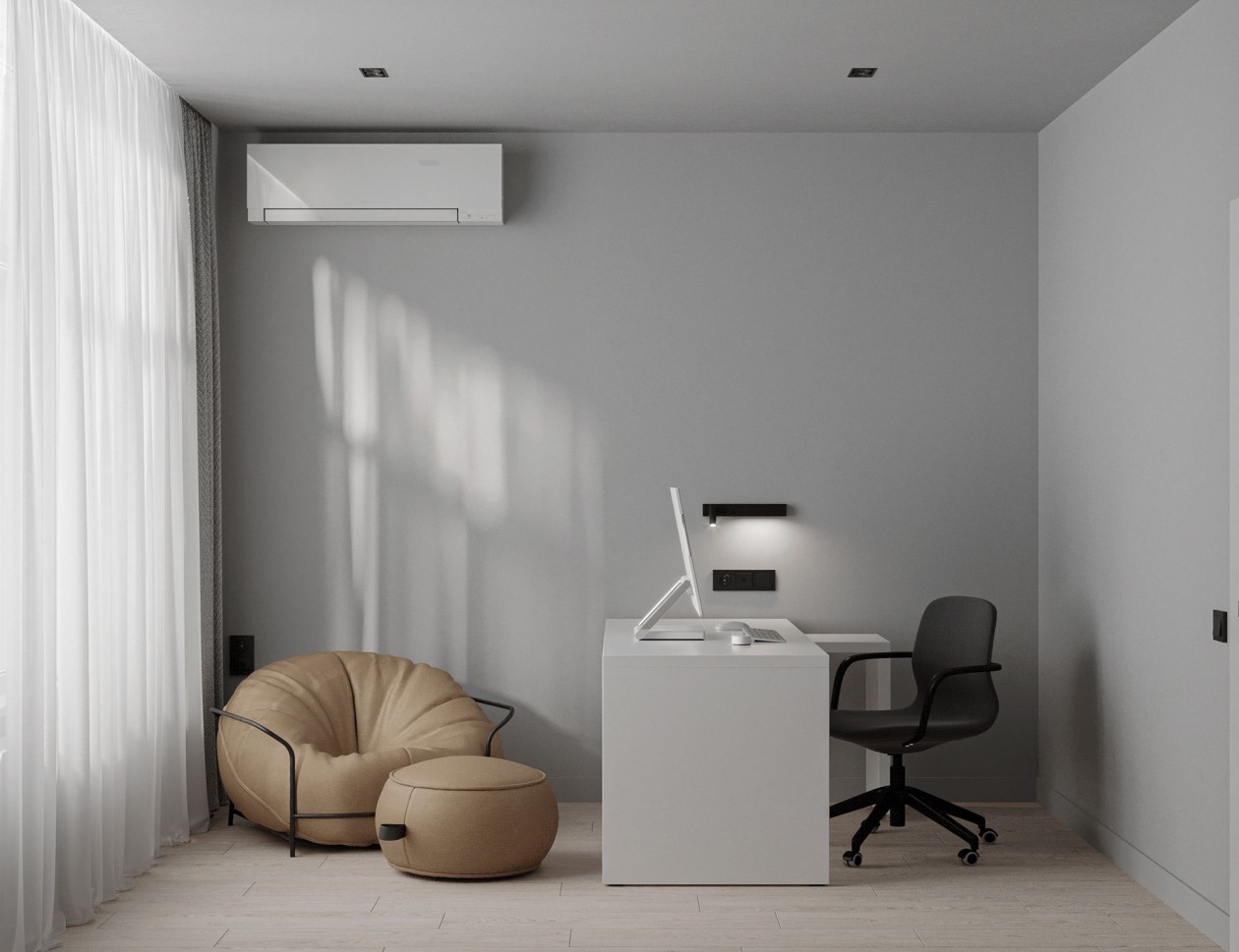 白色系极简风公寓-19