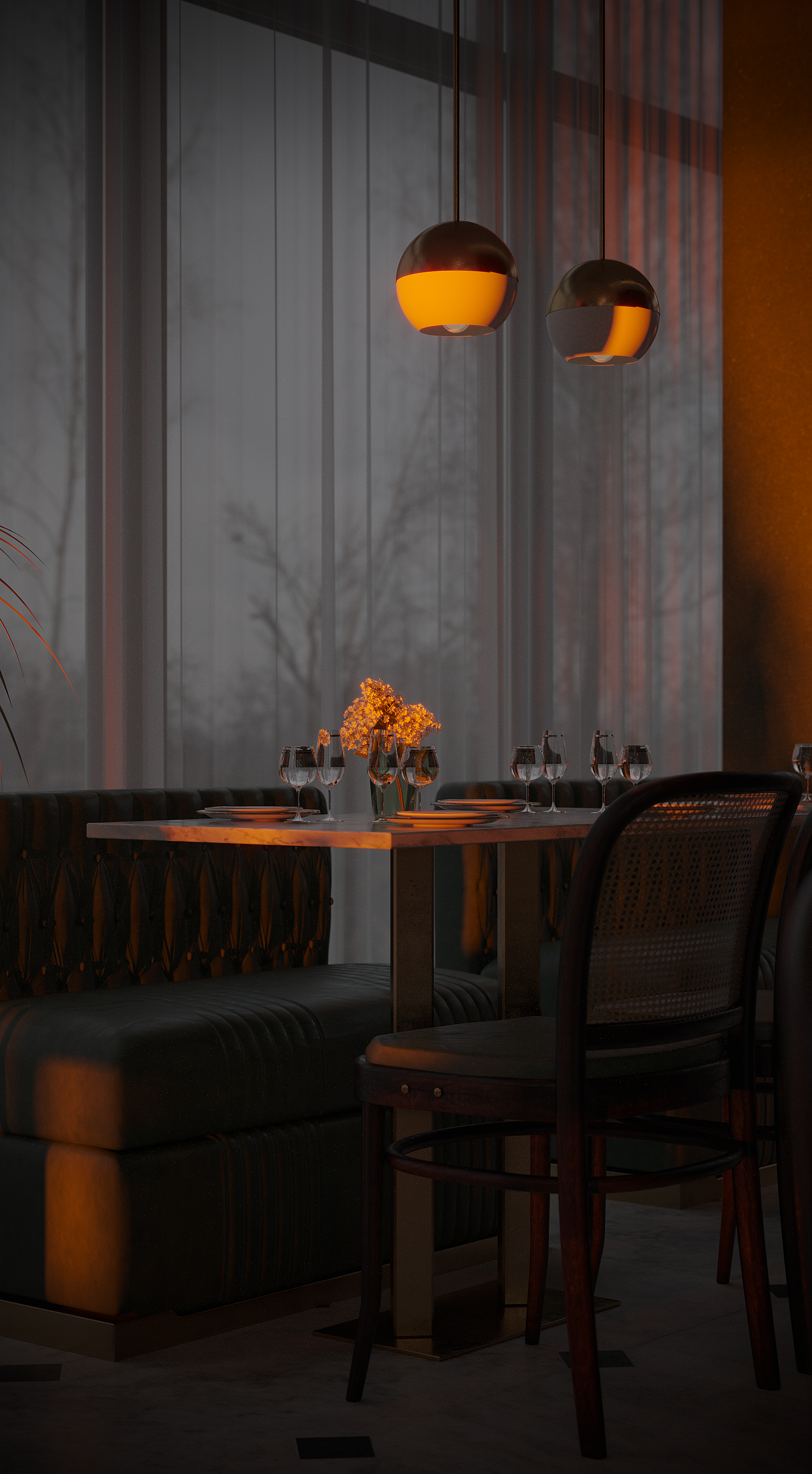 重庆北欧小餐馆  早期渲染作品-10