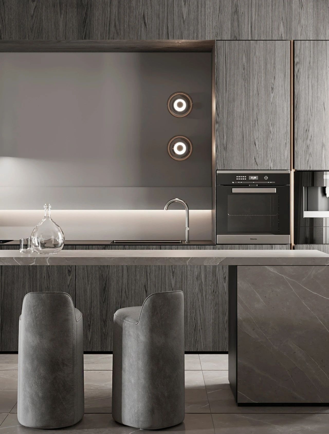 俄罗斯简约优雅公寓设计丨VERITY DESIGN-80