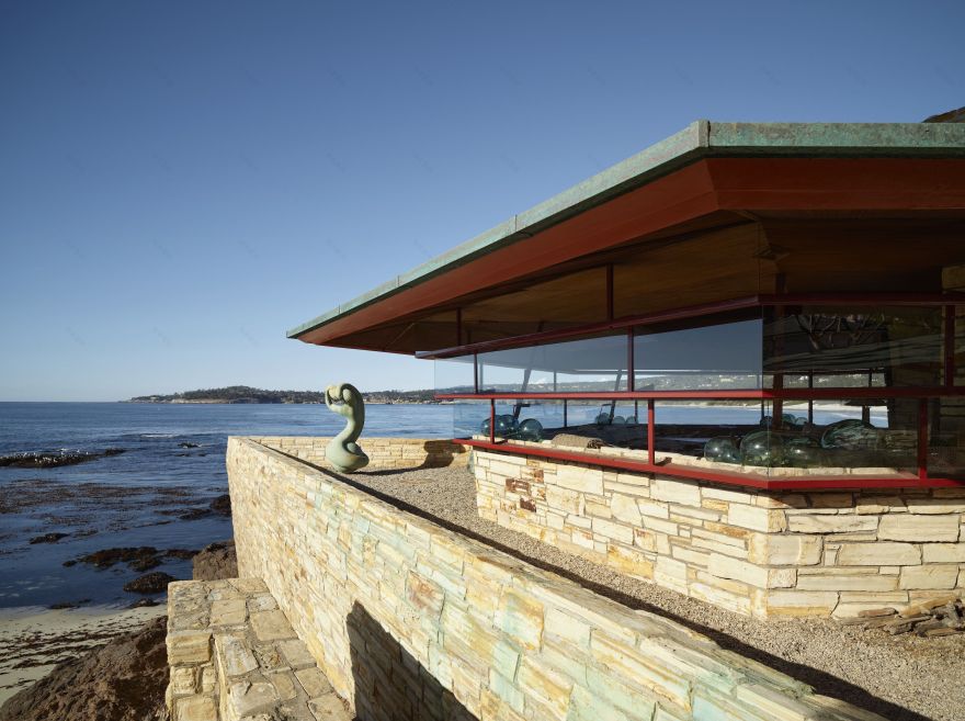 “克林顿・沃克夫人邸”(别名“小屋・在礁石上”)丨美国加利福尼亚丨弗兰克・劳埃德・赖特-20