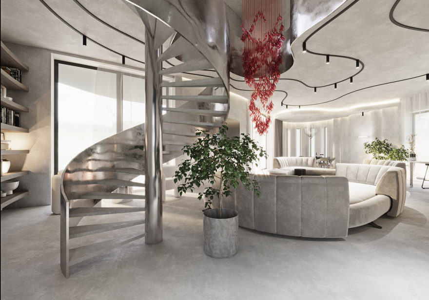 Bionic 风格别墅室内设计丨西班牙-21