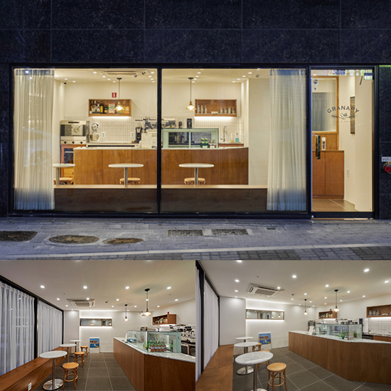 十平米现代白色木质概念咖啡厅-1