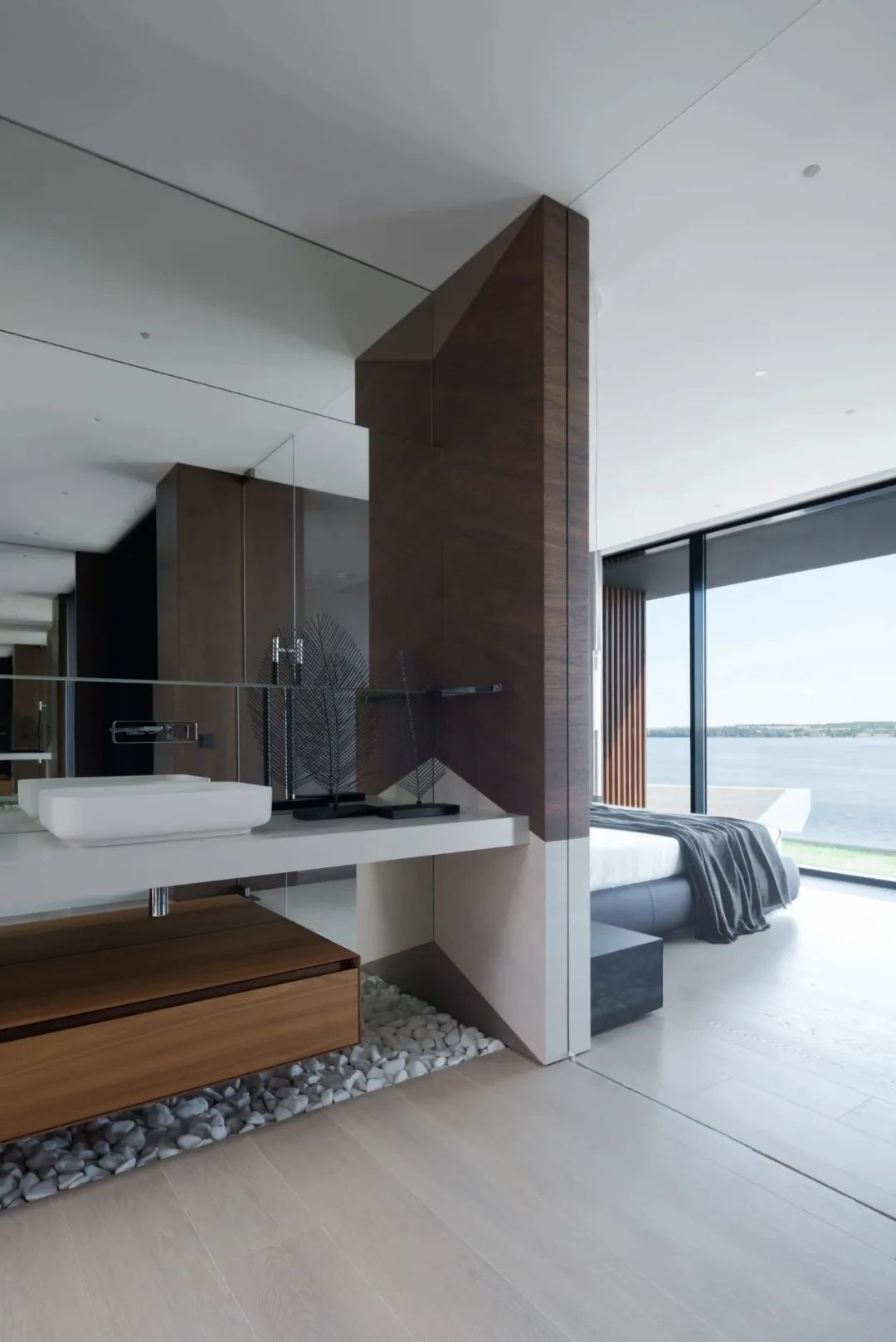 莫斯科郊区别墅,极简美学与自然融合的典范-94