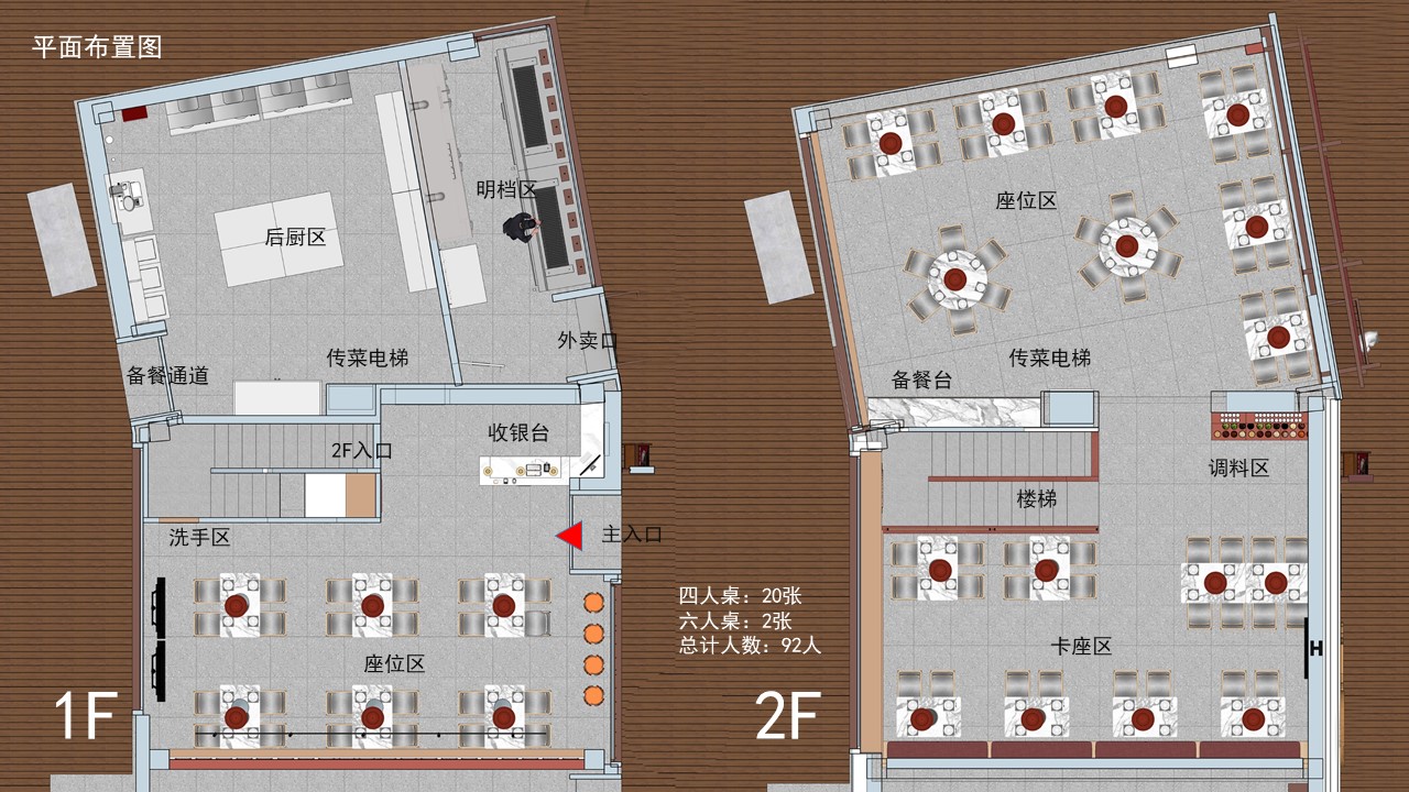 火锅&烧烤店——餐饮空间设计-22