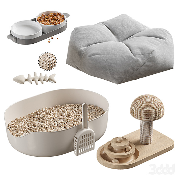 3D模型猫狗配饰-2