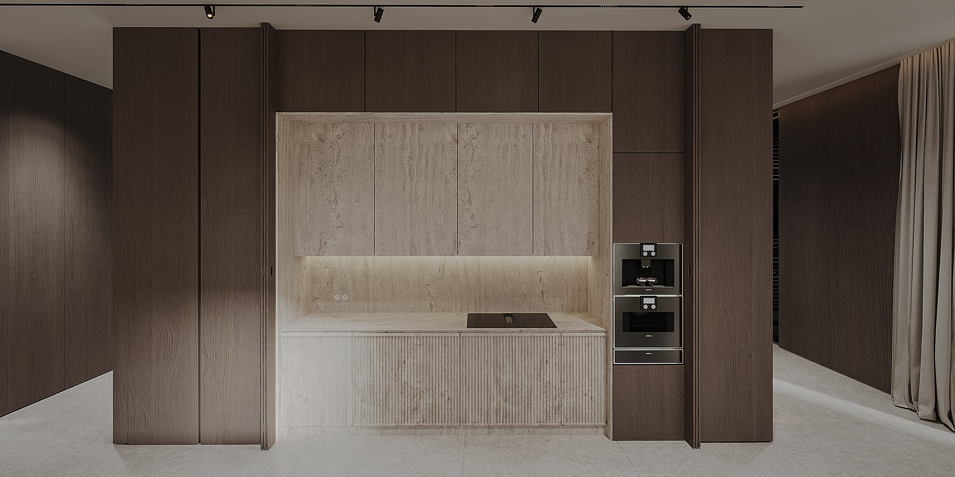 现代暗黑风厨房丨塞浦路斯-12