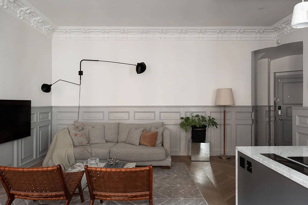 斯德哥尔摩现代古典风公寓设计-10