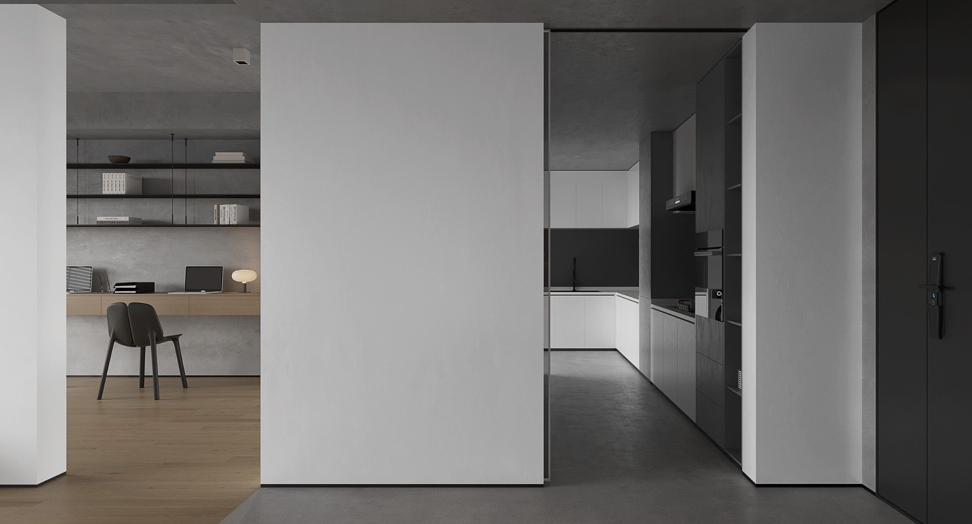 现代灰白空间设计-8