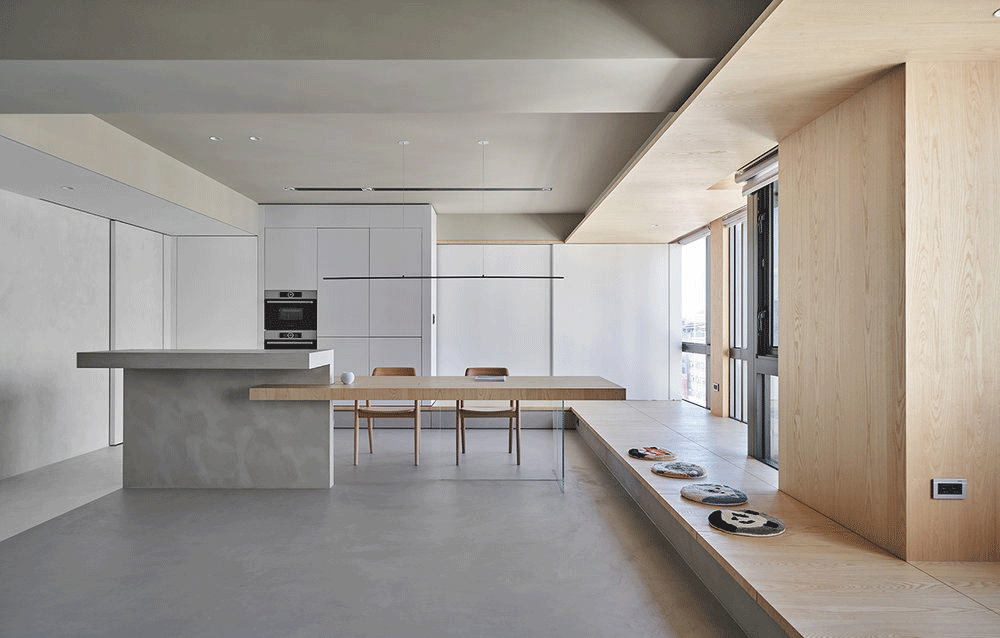 客厅变成大“广场”，139㎡可开可关的超大空间 | 虫点子新作-75