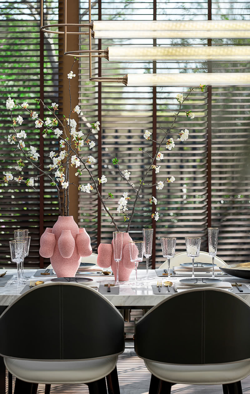 河北文安鲁能生态城新中式别墅样板间——家庭度假与生态康养的和谐空间-7