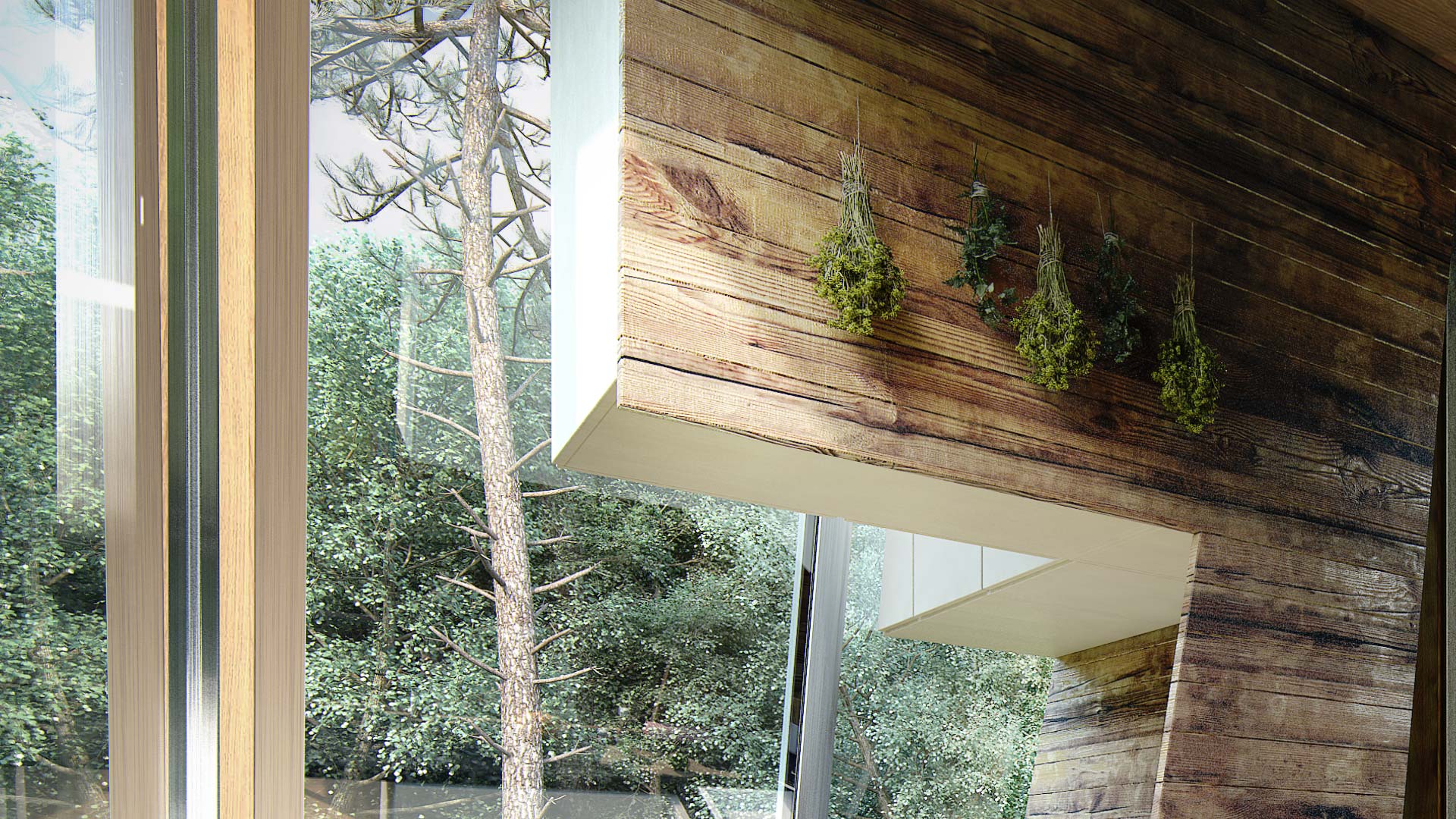 自然共生的迷你木制避暑别墅-10