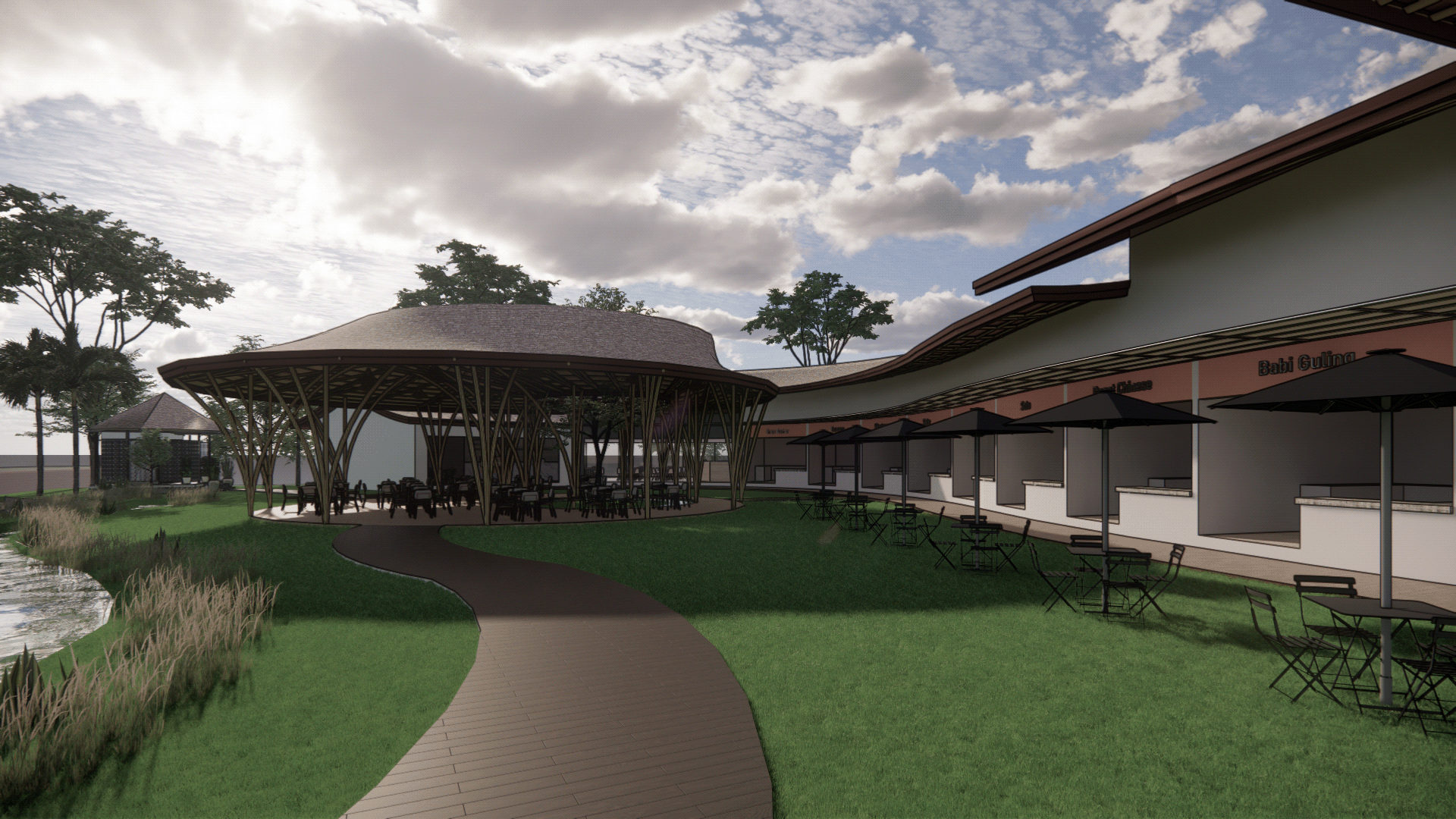 Gunaksa Foodcourt - Architectural Design Studio 6-4