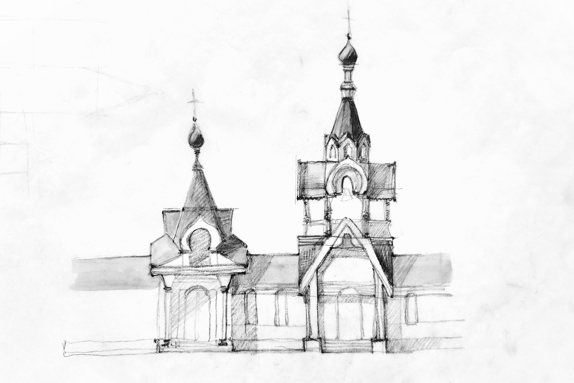 前基列耶沃庄园东正教小教堂建设及领地改善项目丨俄罗斯莫斯科丨莫斯科建筑学院“教堂建筑”教研室-17