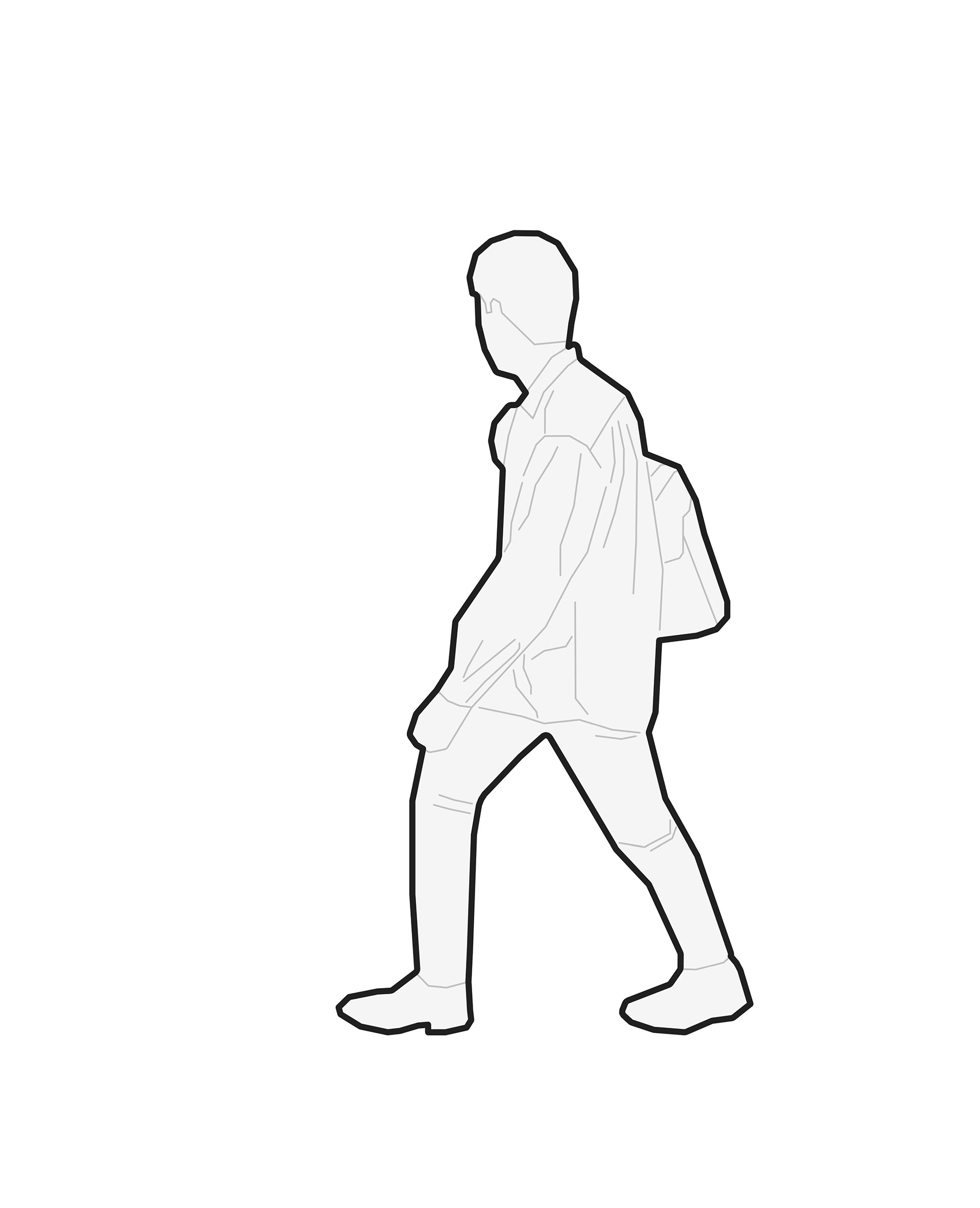 Revit人物轮廓族集-7