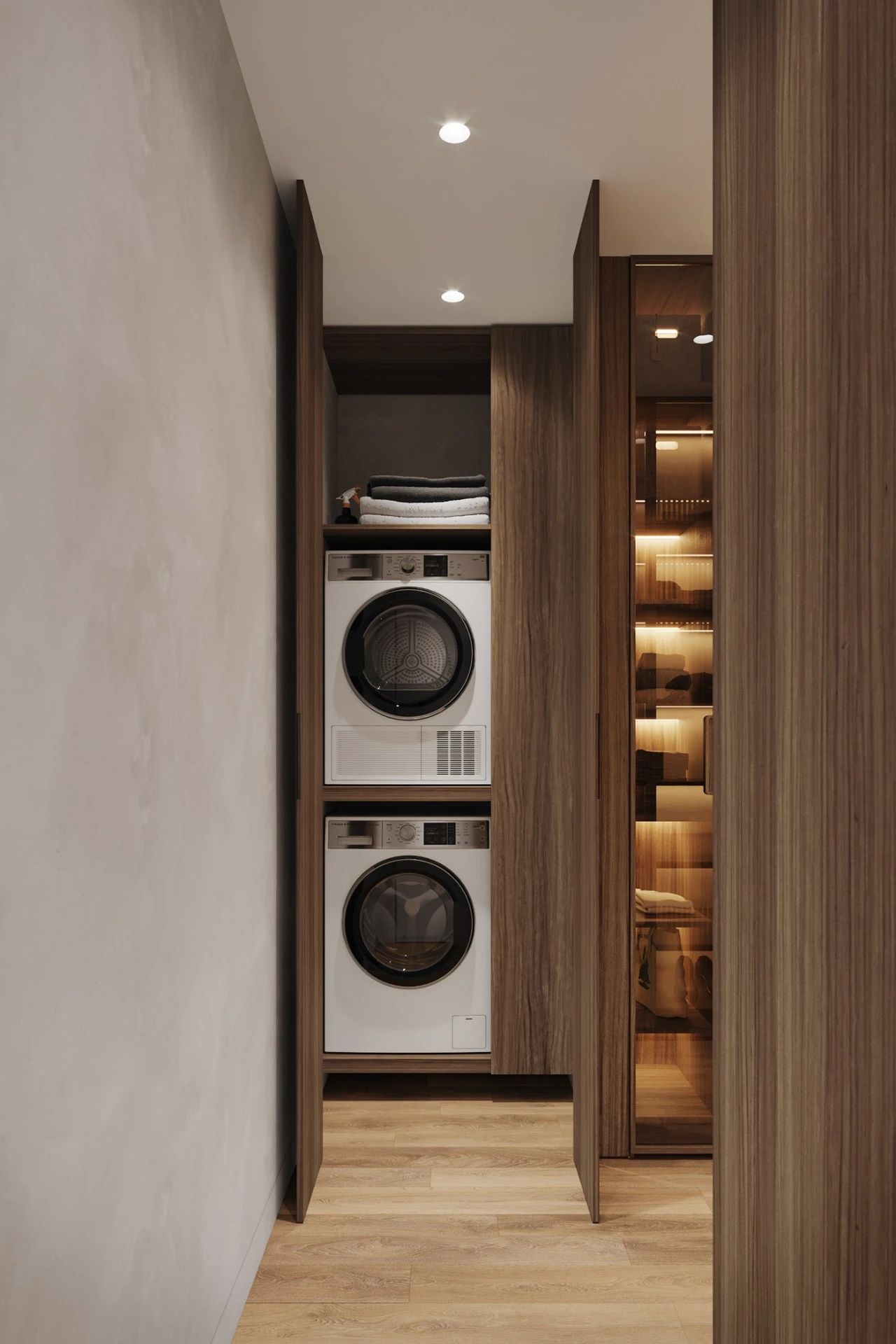 88㎡现代简约家居,原木与灰色打造温馨时尚空间-58