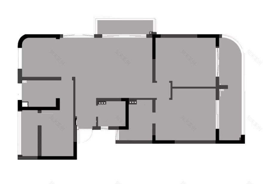 130 平混搭风家居,开放式厨房++ 隐形门的神仙组合-5
