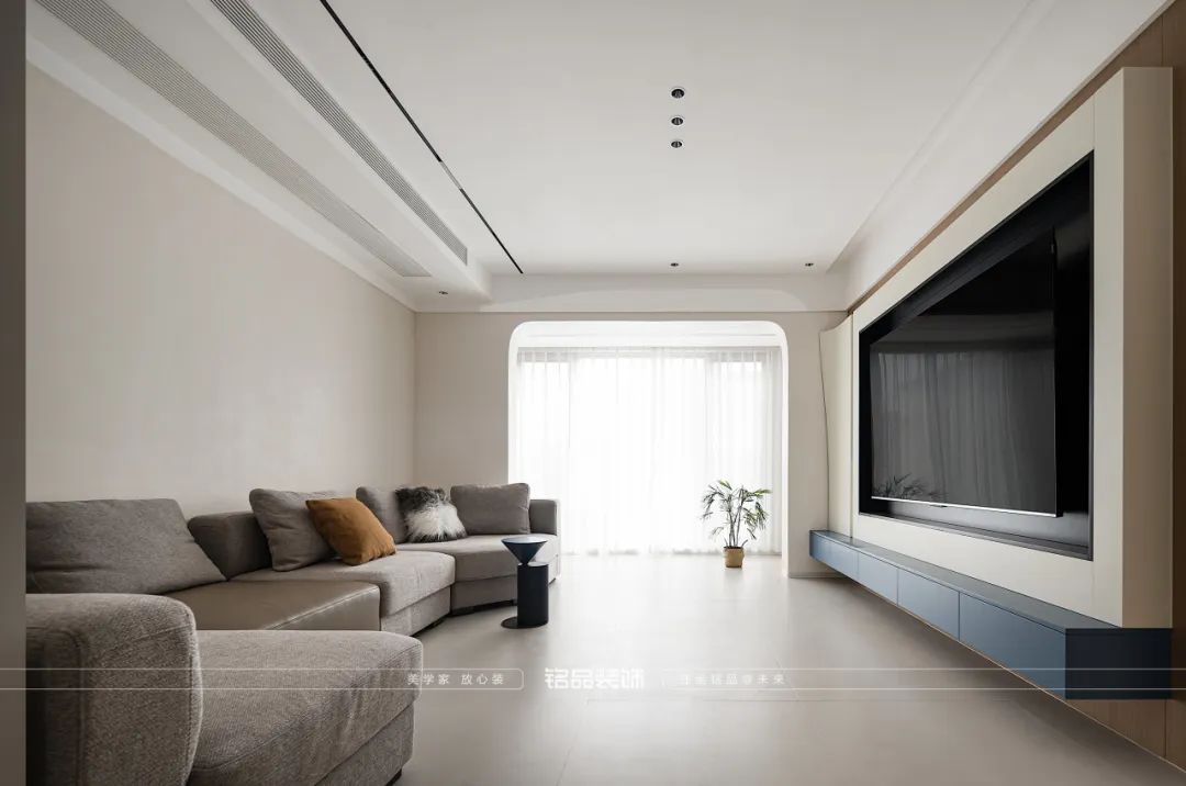 曲江风荷150㎡极简奶油风家居设计丨中国浙江丨铭品装饰-27