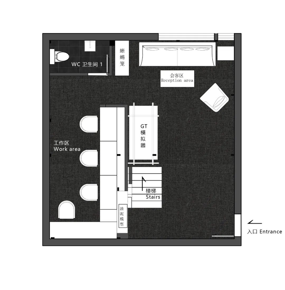 汽车设计师的灵感空间——垂直功能整合的创意办公空间-28