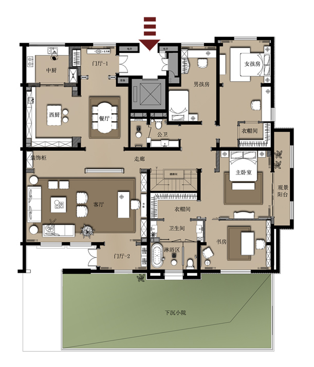 济南建邦原香溪谷下跃户型样板间 成象设计-0