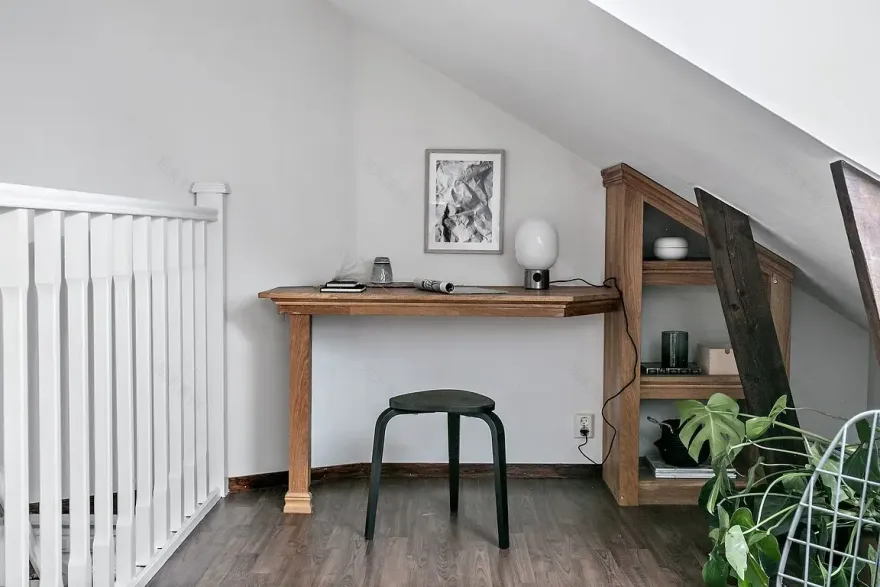 瑞典 59 平米城市阁楼公寓,打造温馨城市避风港-5
