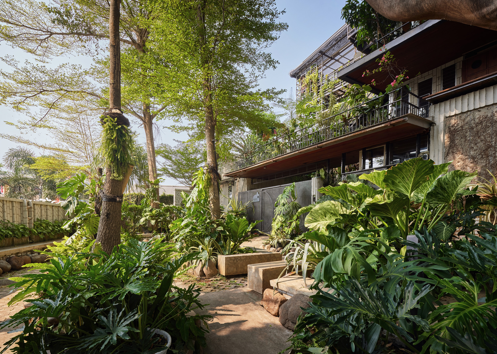 绿意盎然的别墅住宅兼工作室丨印度丨Realrich Architecture Workshop-26