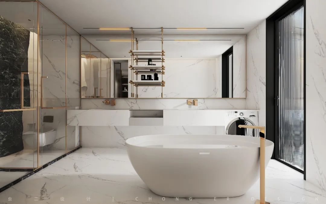 新泰铭流府邸别墅设计丨虫二设计-46